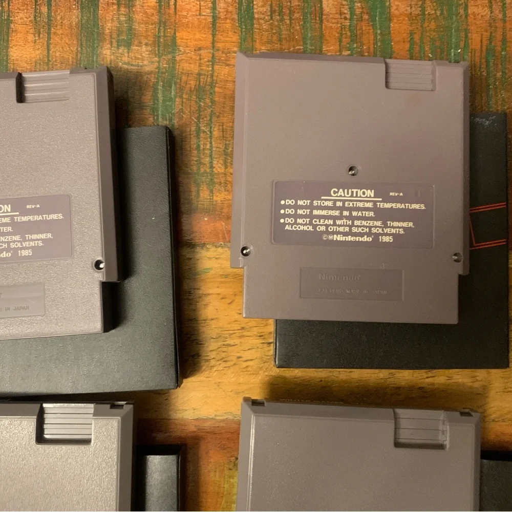 11 NES Vintage Nintendo Video Games Lot Bundle Soccer Mario Golf Vegas Jordan 23